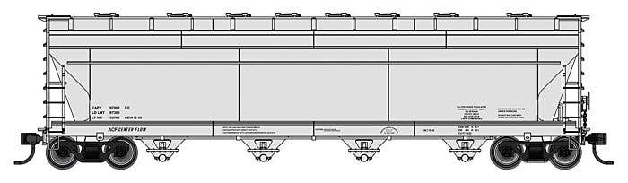 PREORDER Walthers Mainline HO 49201 ACF 5250 4-Bay Centerflow Covered Hopper, Data Only | 27.98