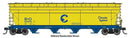 PREORDER Walthers Mainline HO 49204 ACF 5250 4-Bay Centerflow Covered Hopper, Chessie System B&O