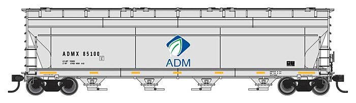 PREORDER Walthers Mainline HO 49205 ACF 5250 4-Bay Centerflow Covered Hopper, Archer-Daniels-Midland