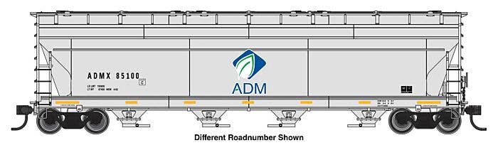 PREORDER Walthers Mainline HO 49206 ACF 5250 4-Bay Centerflow Covered Hopper, Archer-Daniels-Midland