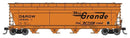 PREORDER Walthers Mainline HO 49208 ACF 5250 4-Bay Centerflow Covered Hopper, Denver & Rio Grande Western