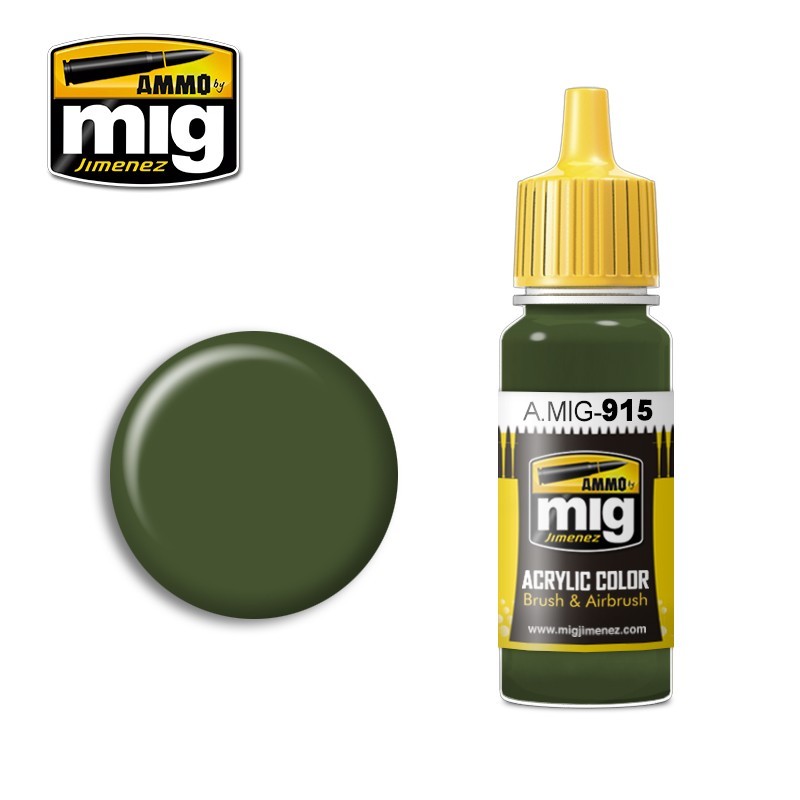 Ammo Mig 0915 DARK GREEN ACRYL