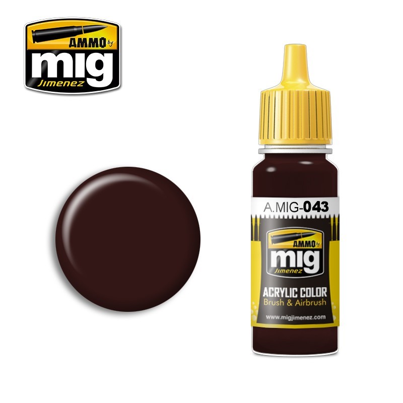 Ammo Mig 0043 SHADOW RUST ACRYLIC