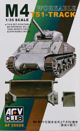 AFV Club AF35026 M-4/M-3 T51 Sherman Track 1:35
