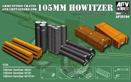 AFV Club AF35184 Ammo Crates & Containers 105mm