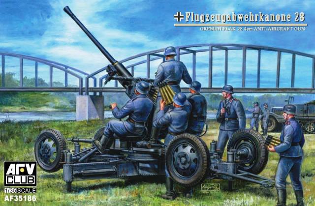 AFV Club AF35186 40mm Flak 28 Bofors Ww-Ii 1:35
