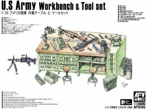 AFV Club AF35302 US Army Workbench & Tool Set