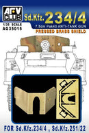 AFV Club AG35015 Pressed Brass Shield Sd.Kfz.234 1:35