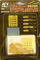 AFV Club AG35030 US 105mm Howitzer Brass Ammo 1:35