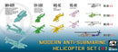 AFV Club SE70010 Modern Anti Submarine Helicopter Set B 1:700