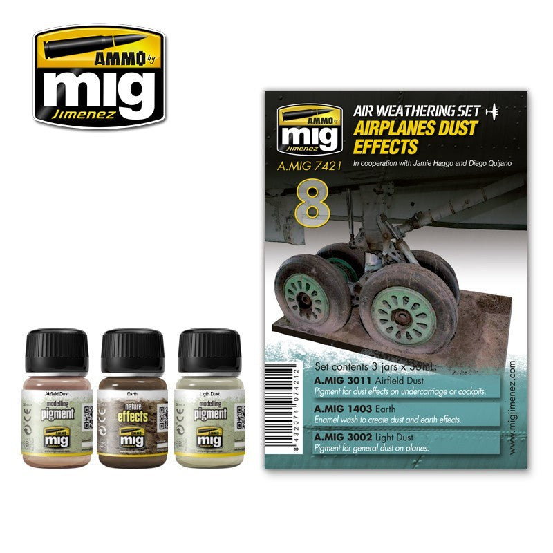 Ammo Mig Airplane Dust Effects Air Weathering Set