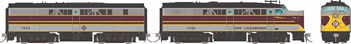PREORDER Rapido HO 37547 Alco FA1-FB1 Set Locomotive, Erie Lackawanna