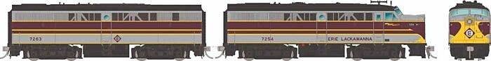 PREORDER Rapido HO 37047 Alco FA1-FB1 Set Locomotive, Erie Lackawanna