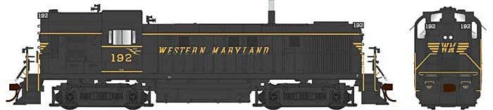 Bowser HO 25461 Alco RS3 Hammerhead High Hood Locomotive ESU, Western Maryland