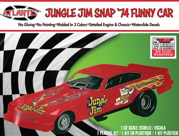 Atlantis Models 1119 Jungle Jim Vega Funny Car Snap 1:32