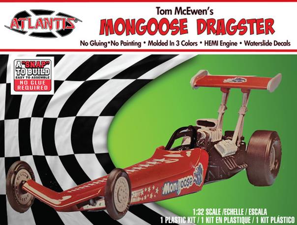 Atlantis Models 1120 American Rail Dragster Snap 1:32