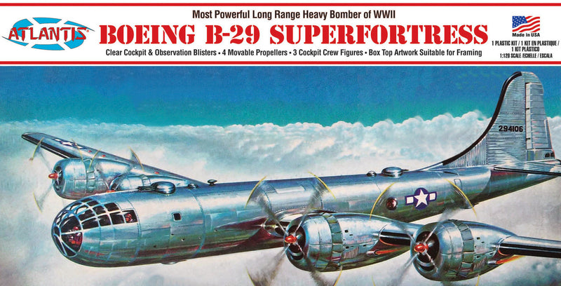 Atlantis Models 208 Boeing B-29 Superfortress W:swivel 1:208