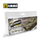 Ammo Mig 7301 DRYBRUSH SET GREEN COLORS