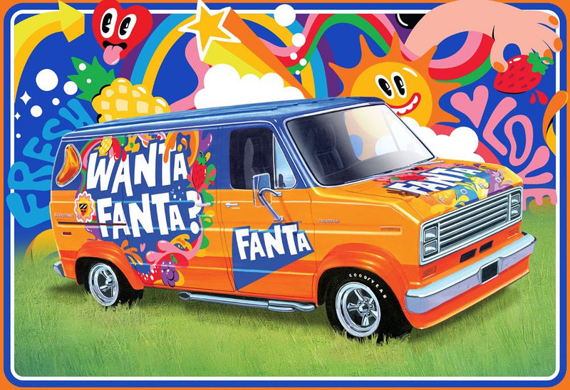 AMT 1471 1:25 Scale 1977 Ford Custom Van Fanta