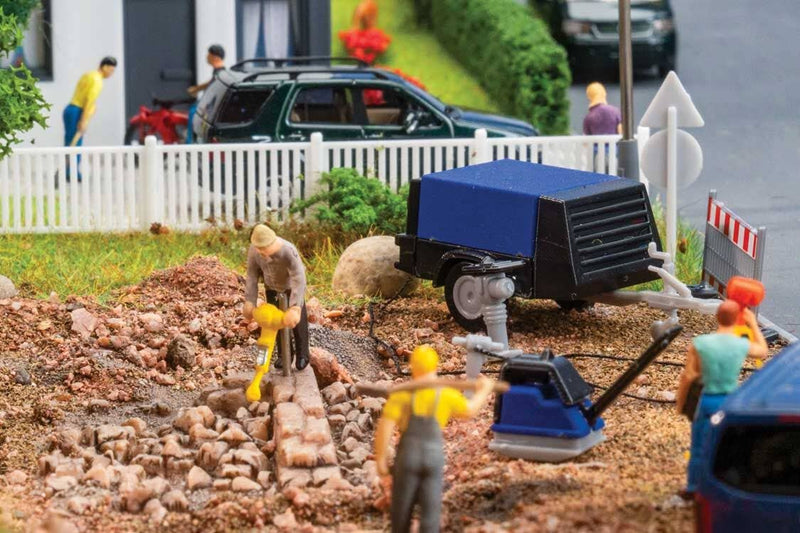 PREORDER Faller HO 180693 Animated Construction Work with Compressor
