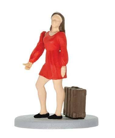 Viessmann Modellspielwaren HO 1553 Animated Hitchhiker with Moving Arm, 3.9cm Under Layout Mount Depth