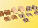 Kibri HO 38607 Assorted Cut Wood Loaded Pallets (13-Pack)