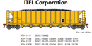 Athearn ATH-1208 HO Ortner 5-Bay Hopper With Load, SSIX