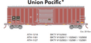 PREORDER Athearn ATH-1181 HO 50ft ACF Outside Post Box Car, BKTY