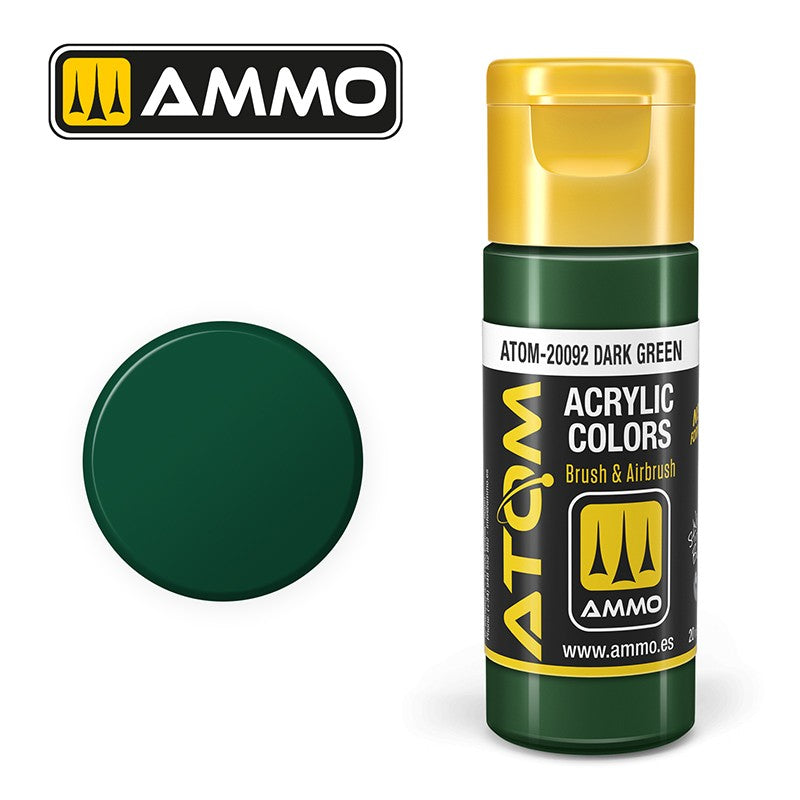 Ammo Mig 20092 ATOM COLOR DARK GREEN