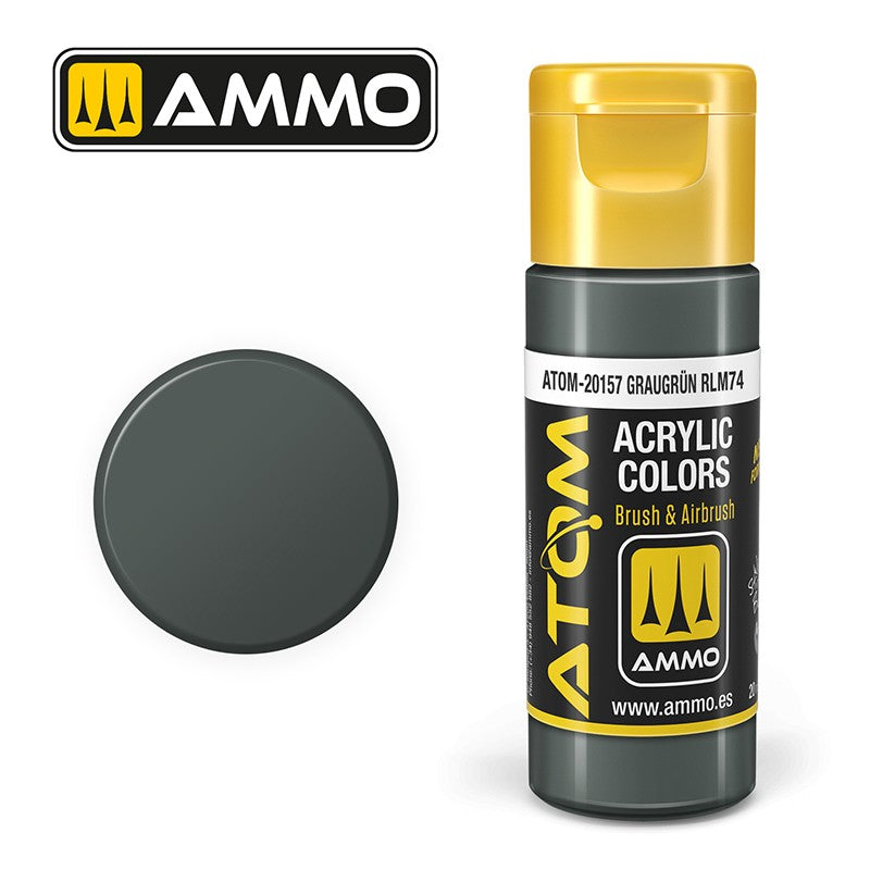 Ammo Mig 20157 ATOM COLOR GRAUGRUN RLM74
