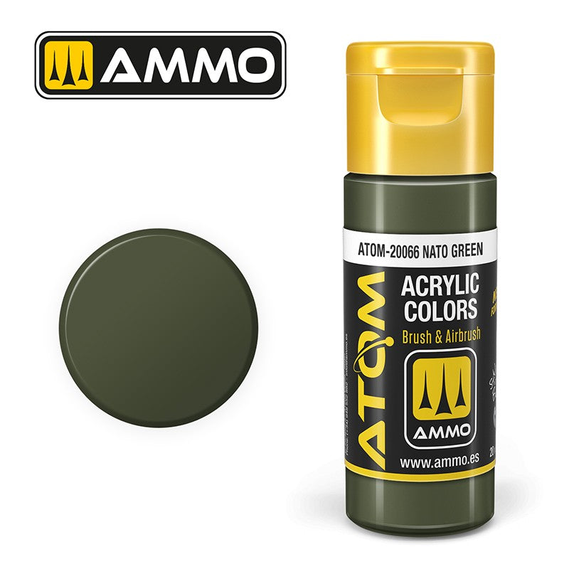 Ammo Mig 20066 ATOM COLOR NATO GREEN