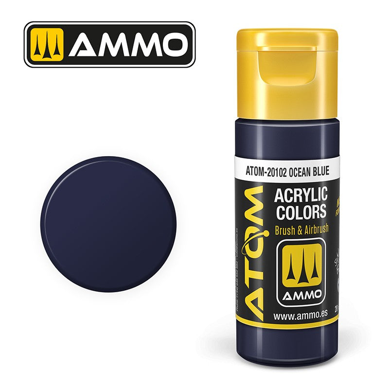 Ammo Mig 20102 ATOM COLOR OCEAN BLUE