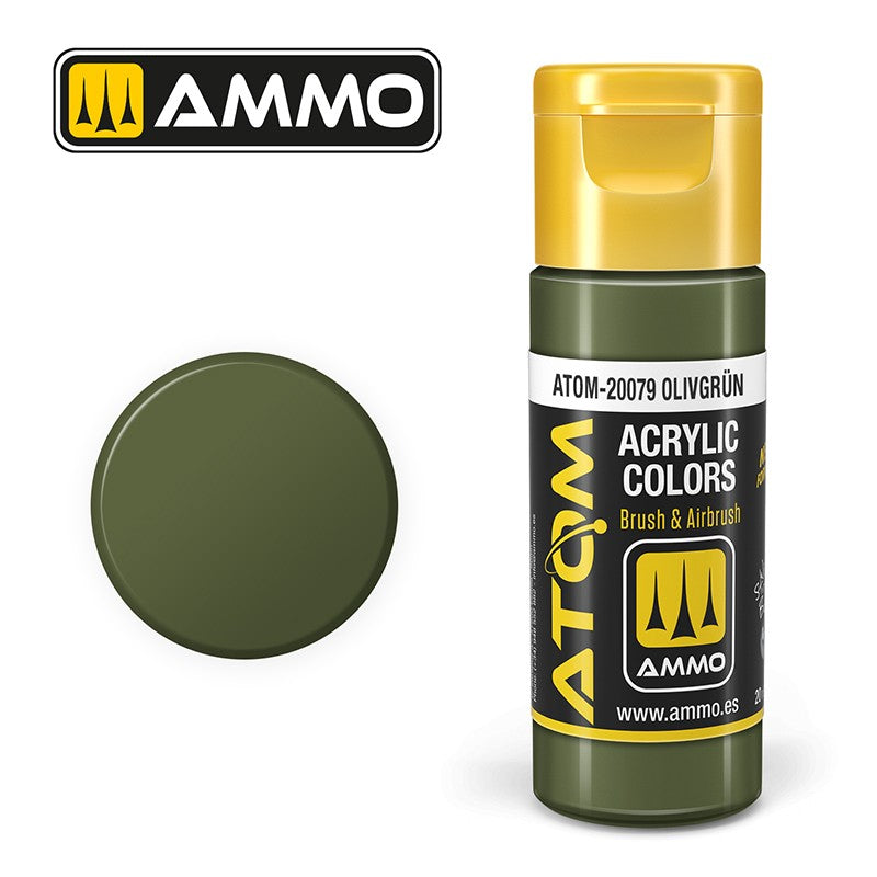 Ammo Mig 20079 ATOM COLOR OLIVGRUN