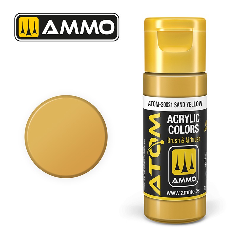 Ammo Mig 20021 ATOM COLOR SAND YELLOW