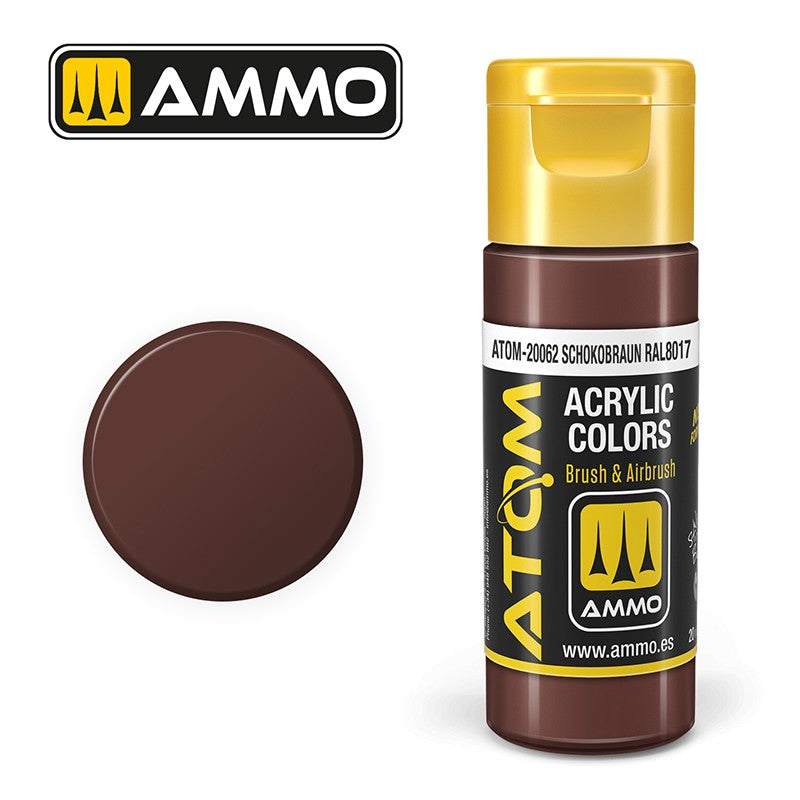 Ammo Mig 20062 ATOM COLOR SCHOKOBRAUN