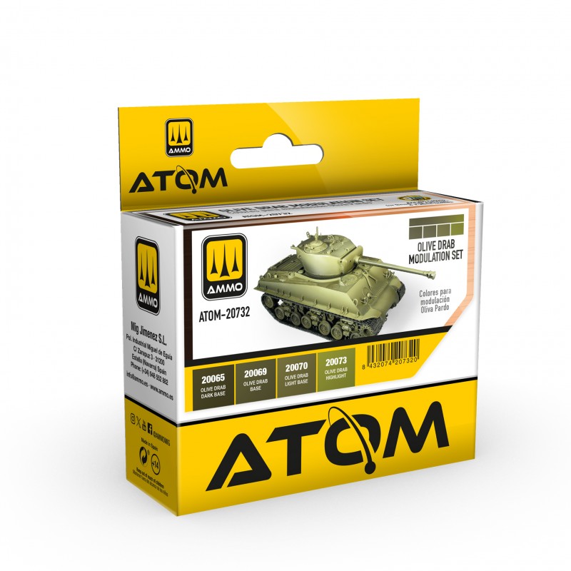Ammo Mig 20732 OLIVE DRAB MODELATION SET