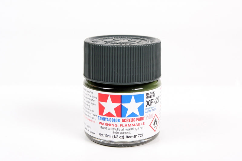 Tamiya Paints 81727 Mini Acrylic XF-27, Black Green (10ml)