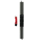 PREORDER Bachmann Trains N 44810 E-Z Track Straight Terminal Rerailer with Nickel Silver Rail & Gray Roadbed, 5"