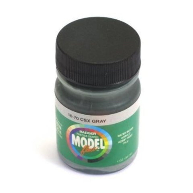 Badger 1670 Modelflex Paint, CSX Transportation Gray (1oz)