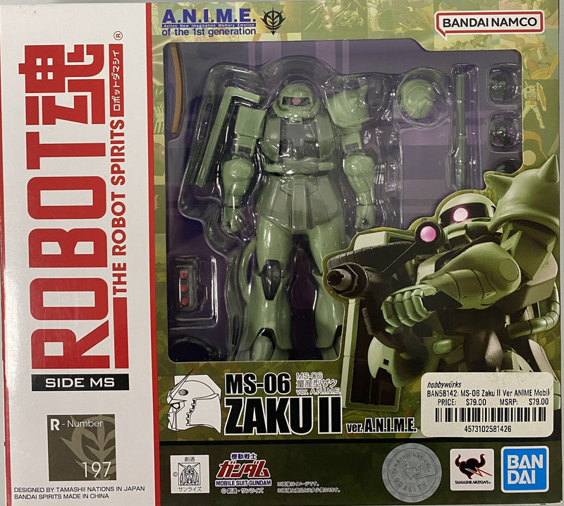 Bandai 58142 MS-06 Zaku II Ver ANIME Mobile Suit