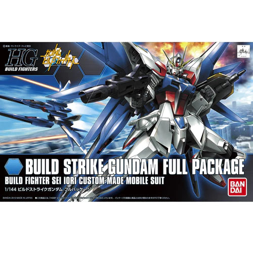 Bandai  2221153 Gundam Build Fighters Build Strike Gundam Flight Full Package High Grade 1:144 Scale Model Kit