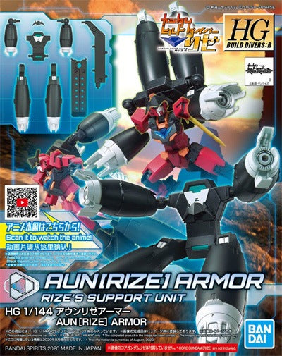 Bandai 2511448 HG Aun[RIZE]Armor Gundam Build Divers HG