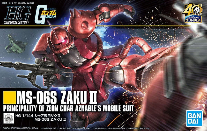 Bandai 2526980 HG MS-06S Char's Zaku II HGUC 1:144