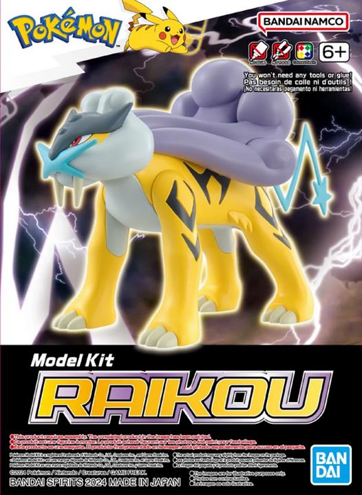 Bandai 2730237 Raikou Pokémon Model Kit