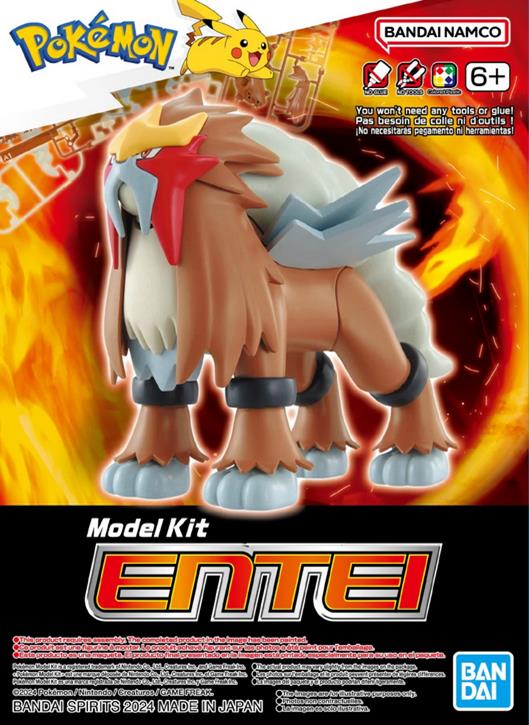 Bandai 2730239 Entei Pokemon Kit