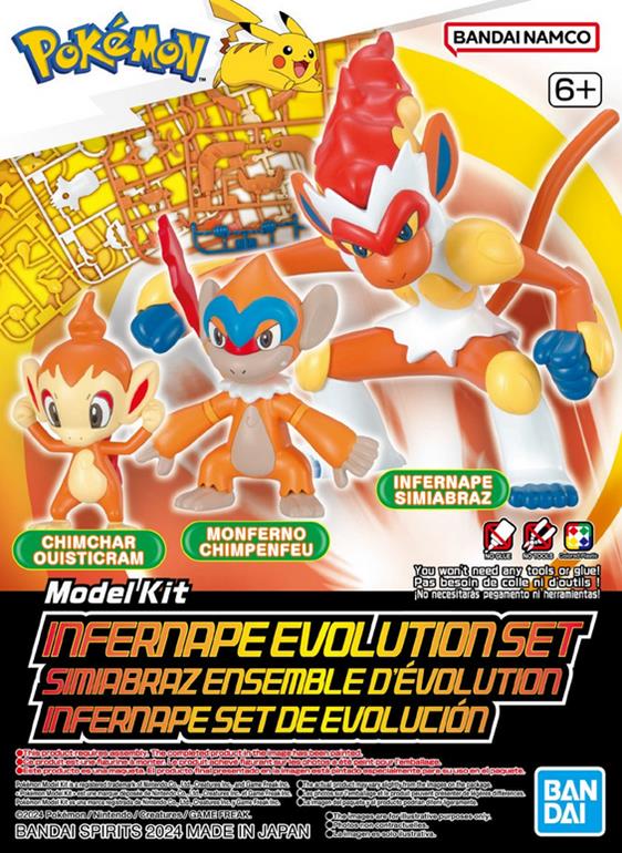 Bandai 2730255 Infernape Evolution Pokemon Set