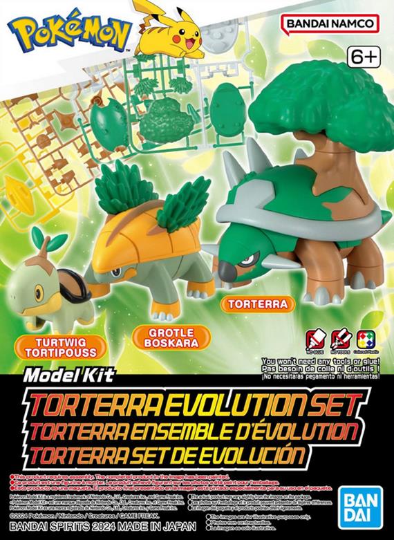 Bandai 2730257 Torterra Evolution Pokemon Set