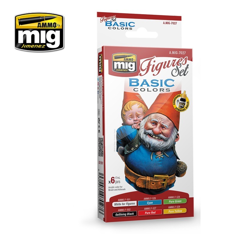 Ammo Mig 7027 BASIC COLOR FIGURE SET