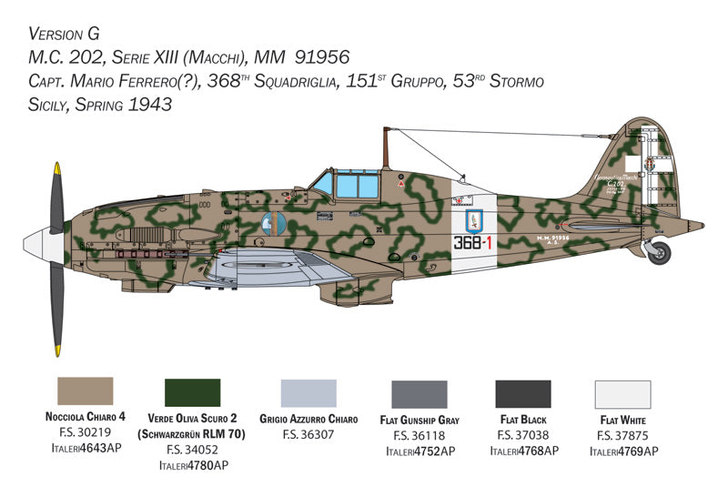 Italeri 2518 - SCALE 1 : 32 Macchi MC.202 Folgore