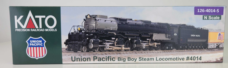 Kato 126-4014-S Union Pacific Big Boy Steam Locomotive w/ Soundtraxx D Kato 126-4014-S Union Pacific Big Boy Steam Locomotive w/ Soundtraxx D